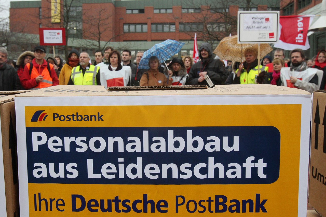 Schon in der Vergangenheit haben die Angestellten der Postbank immer wieder gestreikt.