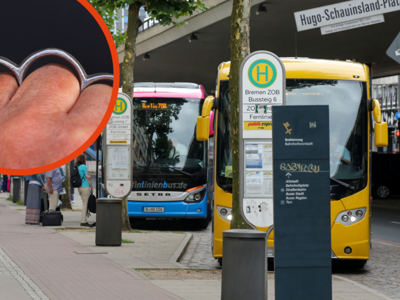 Bremen polizei Busbahnhof Fahrgast attacke Busfahrer Schlagring