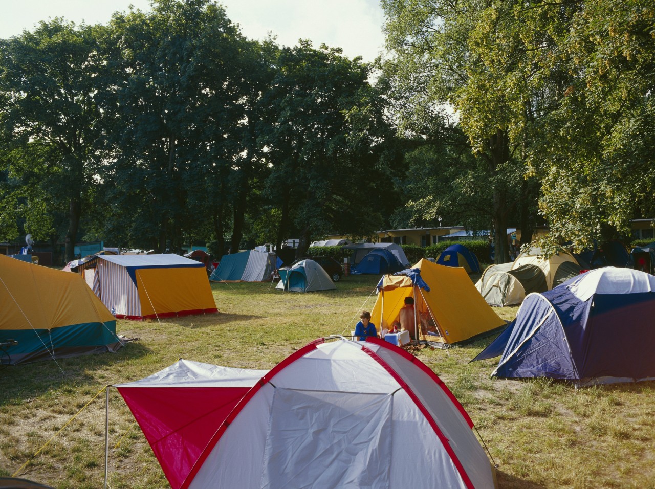 Ein Campingplatz in Swinemünde auf Usedom.