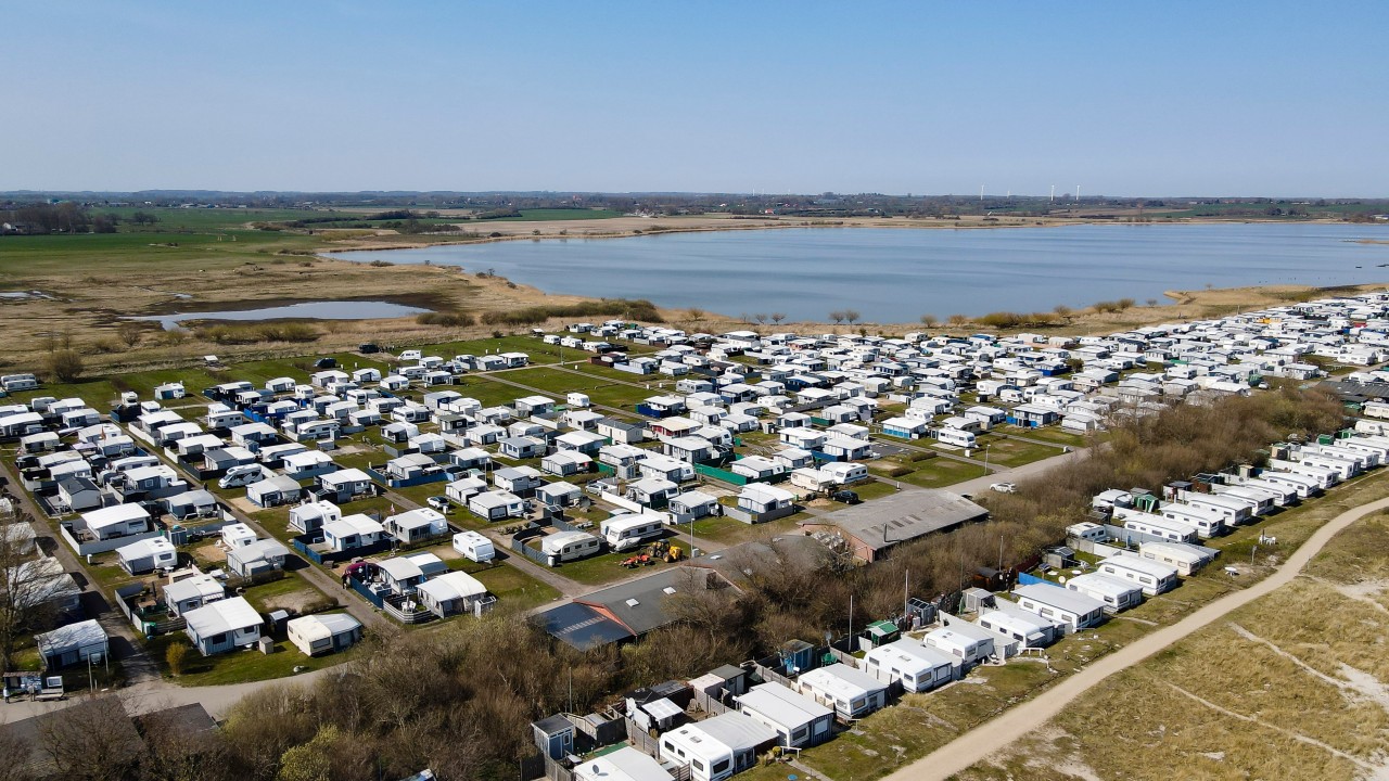 Der Campingplatz in Damp, Schleswig-Holstein.