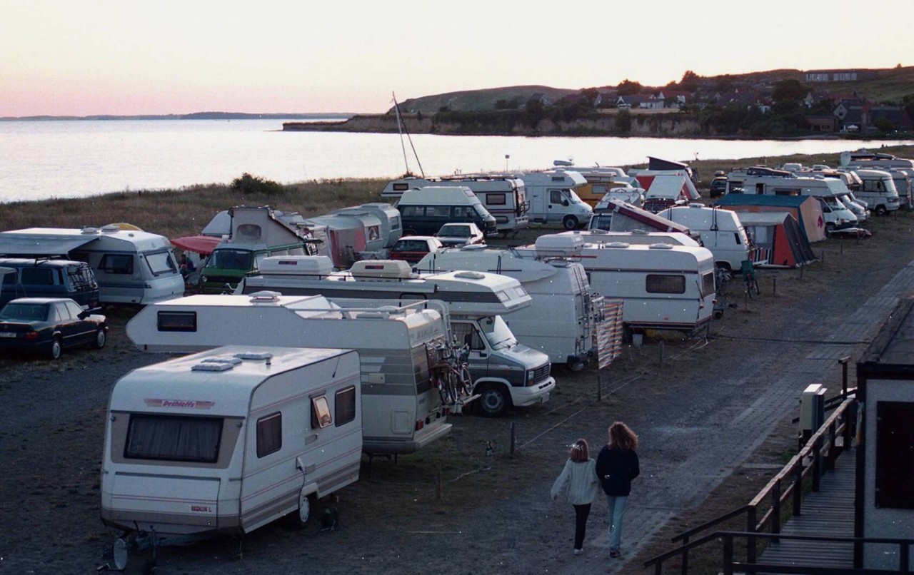 Ostsee: Ein Camping-Platz in Thiessow auf Rügen. 