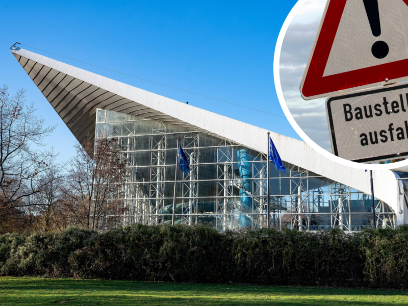 Hamburg Bauarbeiten Alsterschwimmhalle Schwimmoper Alster Abriss Sanierung Innenstadt City