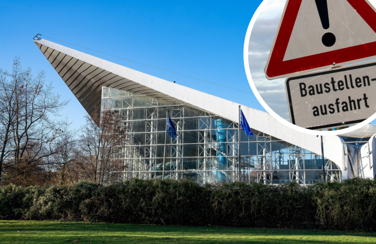 Hamburg Bauarbeiten Alsterschwimmhalle Schwimmoper Alster Abriss Sanierung Innenstadt City