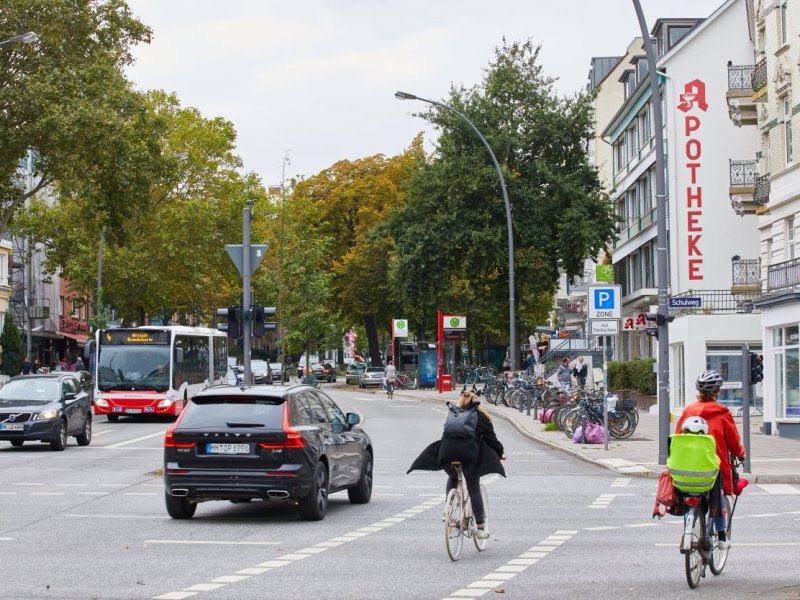 Hamburg Osterstraße Anwohnerparken Bewohnerparken Eimsbüttel Bushaltestelle