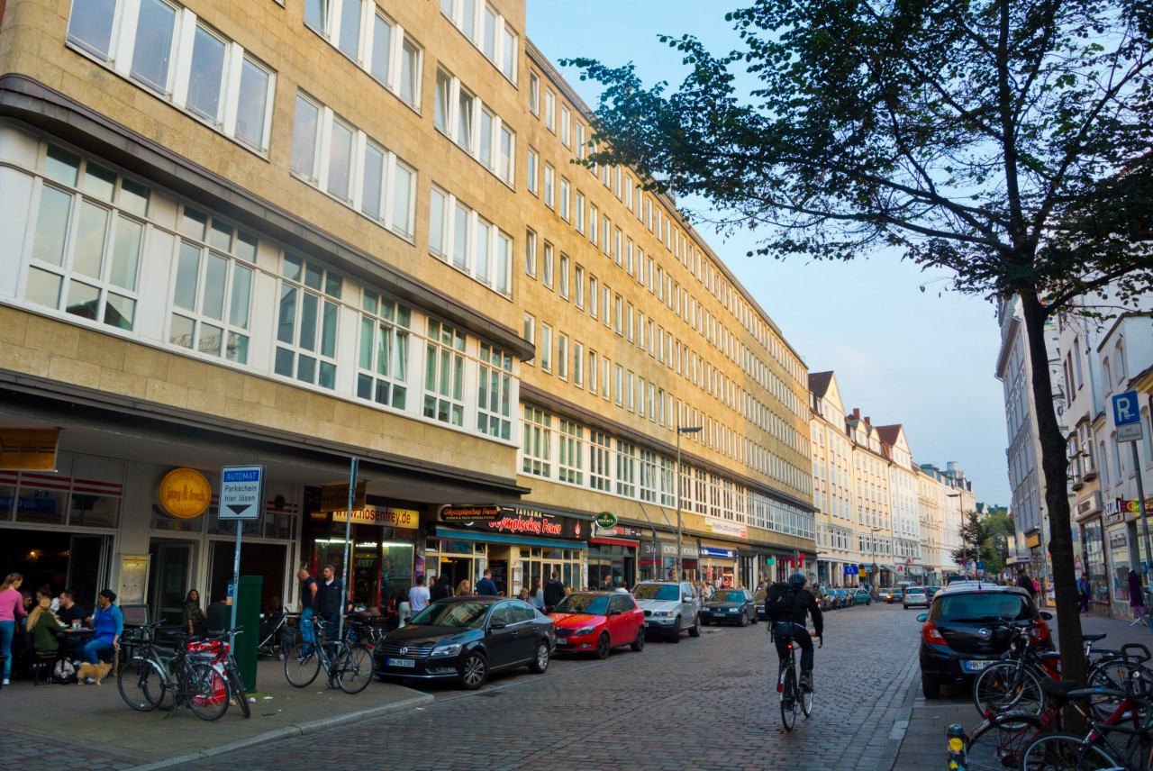 Schulterblatt, Sternschanze in Hamburg.