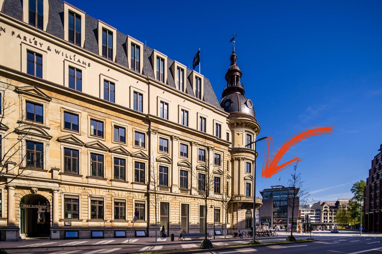 Die Stadthöfe in der Innenstadt von Hamburg.