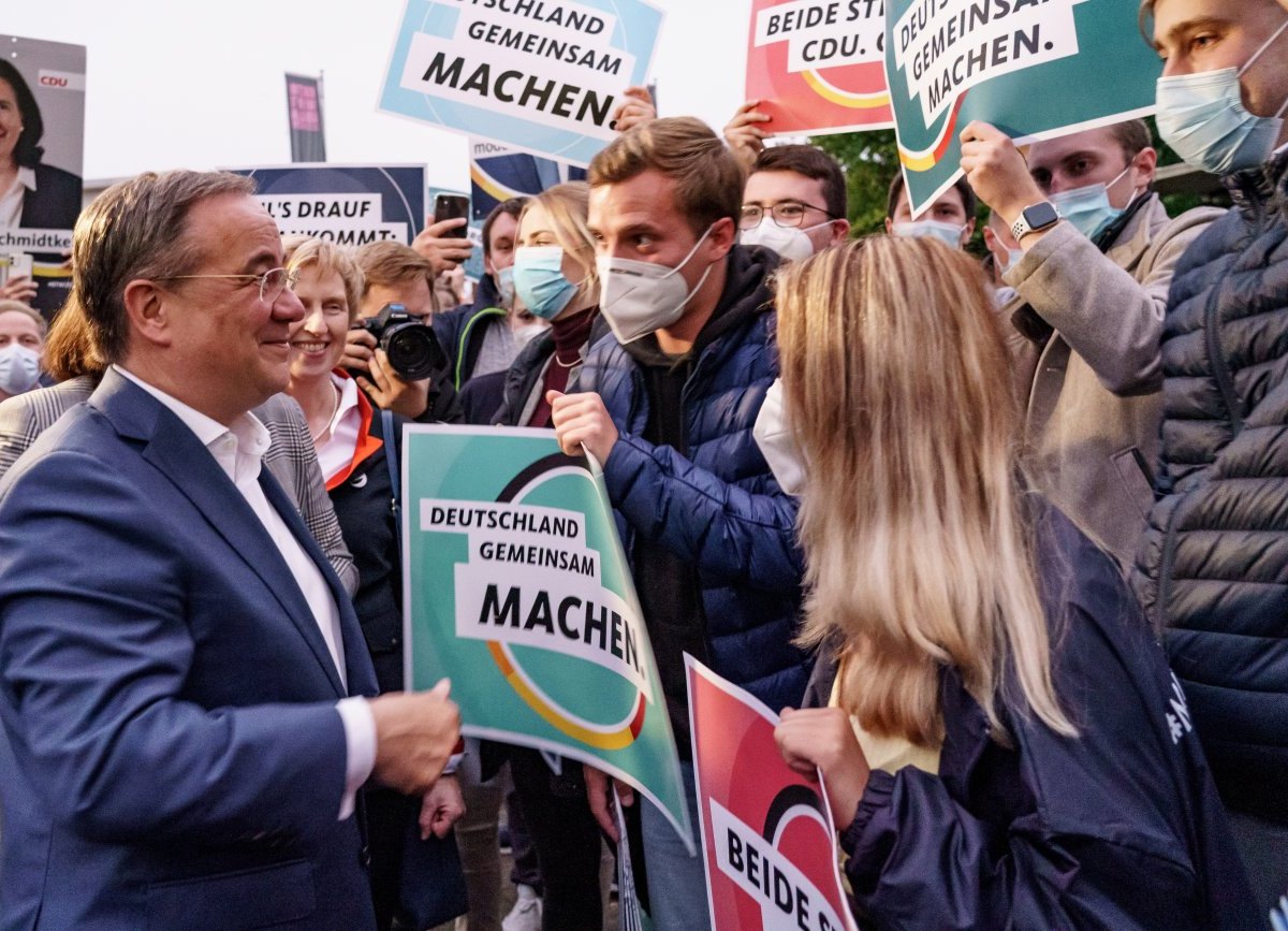 Lübeck Armin Laschet Hungerstreik ARD Wahlarena Gollin Aktivisten Klimaschutz