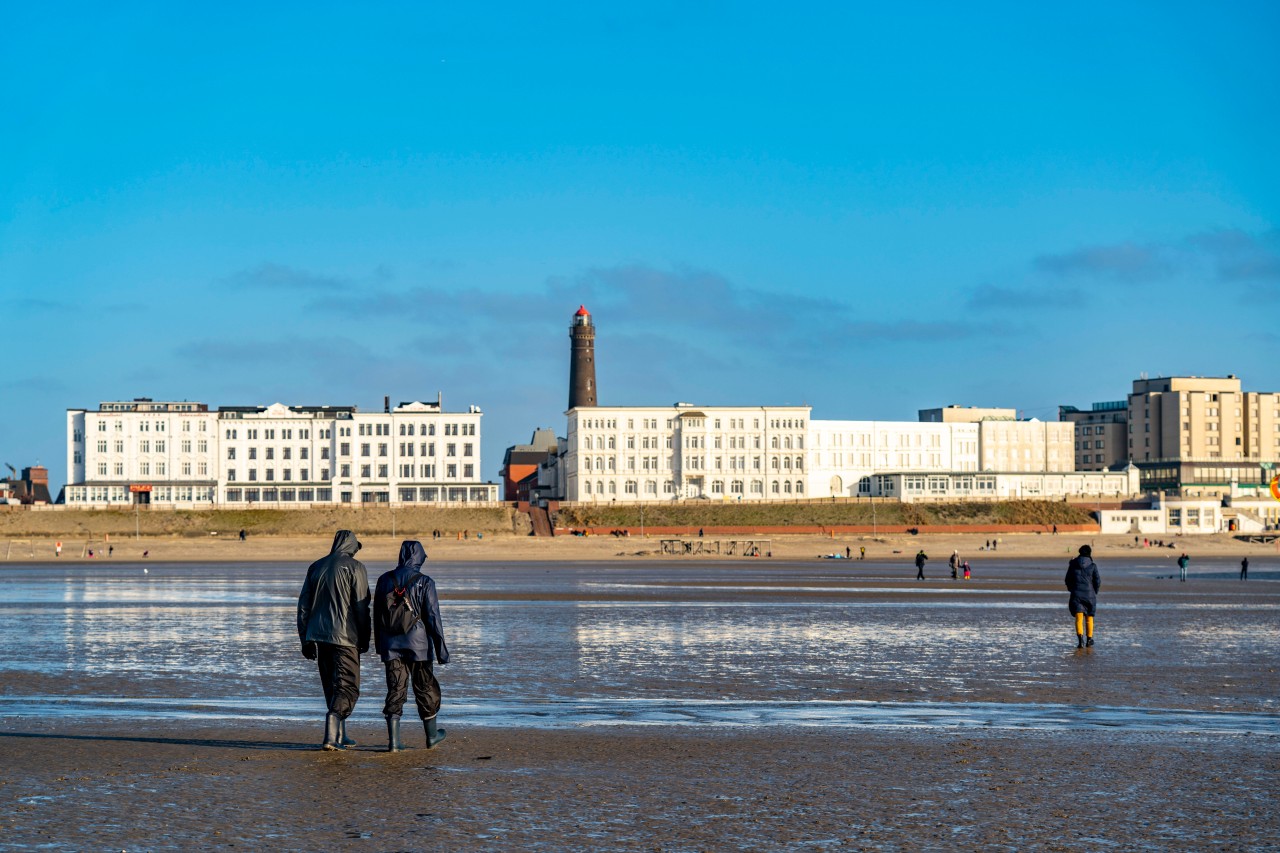 Hotels am Strand von Borkum.