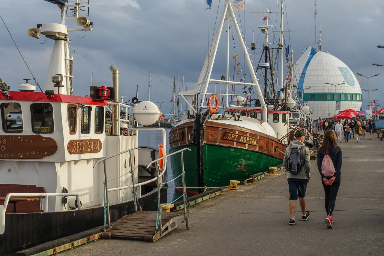 Fischerboote an der Ostsee.