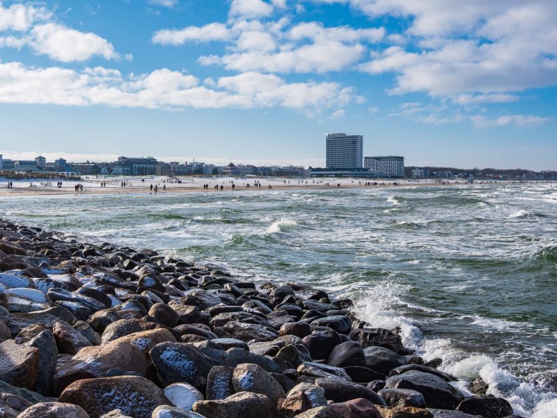 Ostsee Fischland Darß Zingst Urlaub Strand Winter Schnee Mecklenburg-Vorpommern Wetter