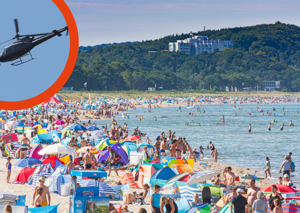 Ostsee Göhren Rügen Wasser Taucher Rettungseinsatz