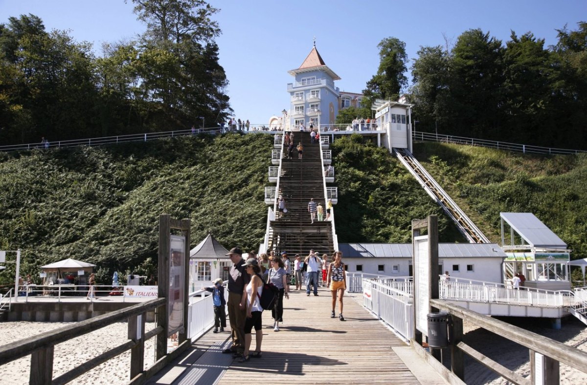 Rügen Ostsee Aufzug Strand Defekt Sellin Göhren