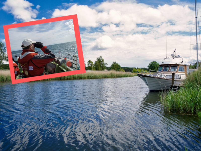 Rügen Ostsee Motorboot Zollboot Seenotretter DGZRS