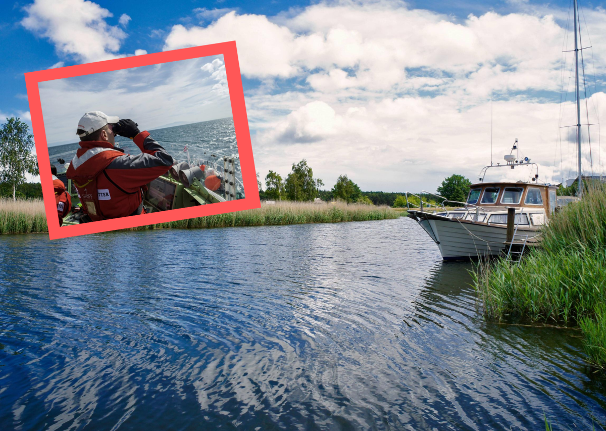 Rügen Ostsee Motorboot Zollboot Seenotretter DGZRS