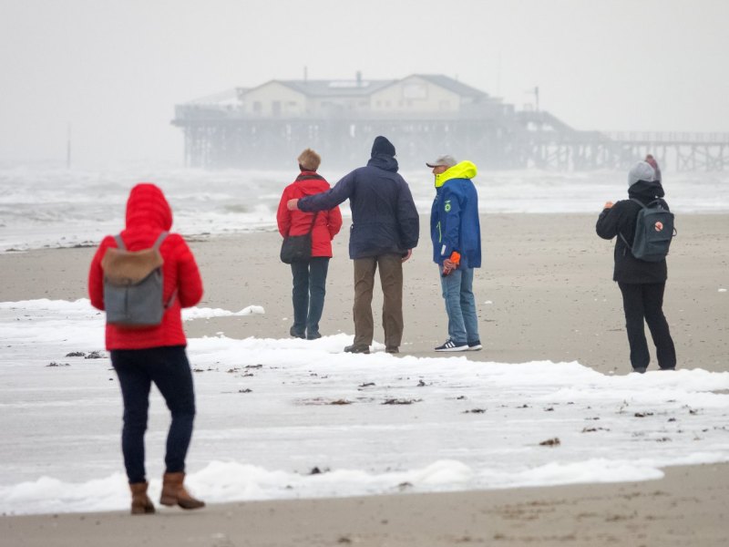 Sankt Peter-Ording SPO Nordsee Strand Wetter abbaden anbaden Urlaub Sommer