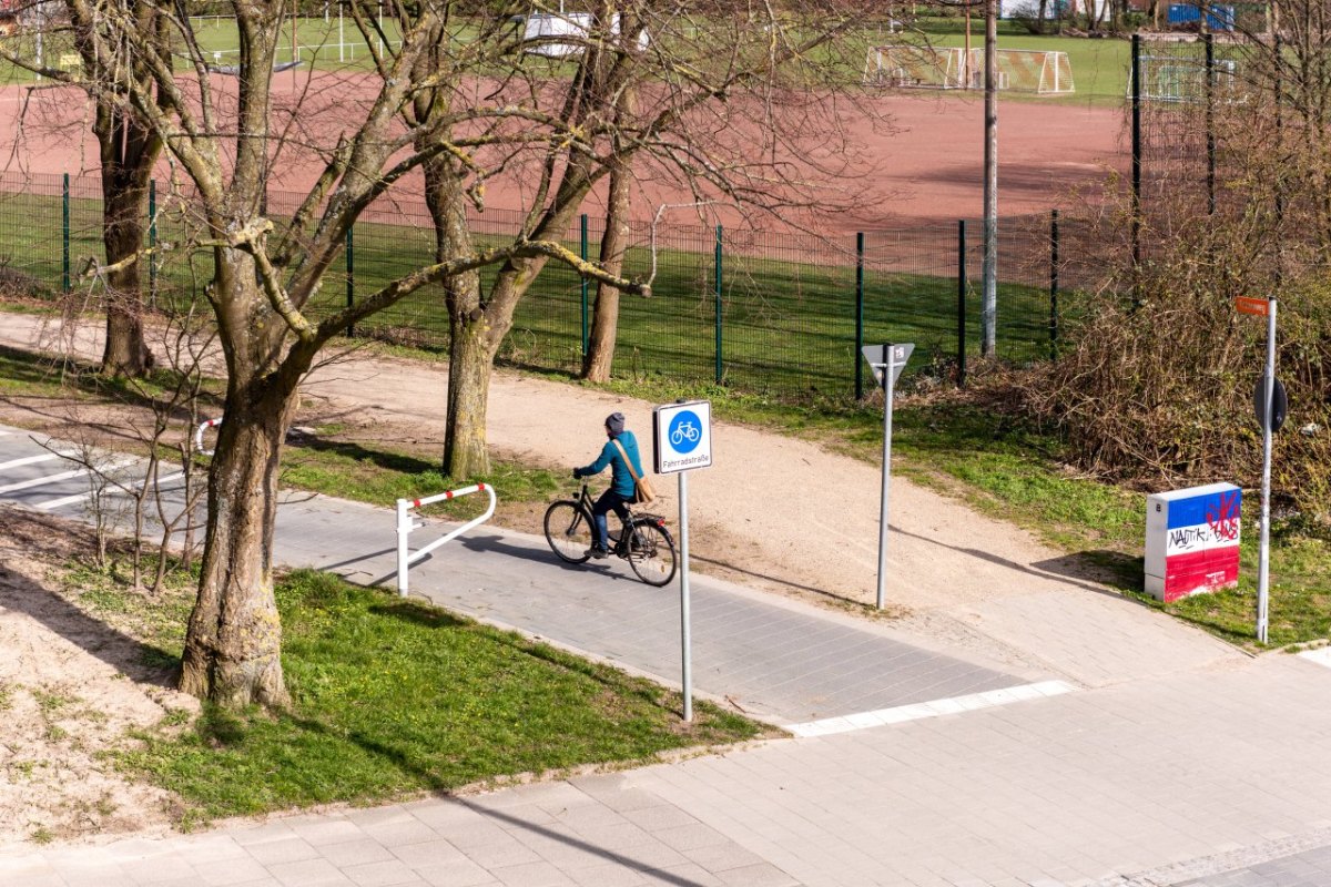 Schleswig-Holstein Kiel Radfahrer Ampel