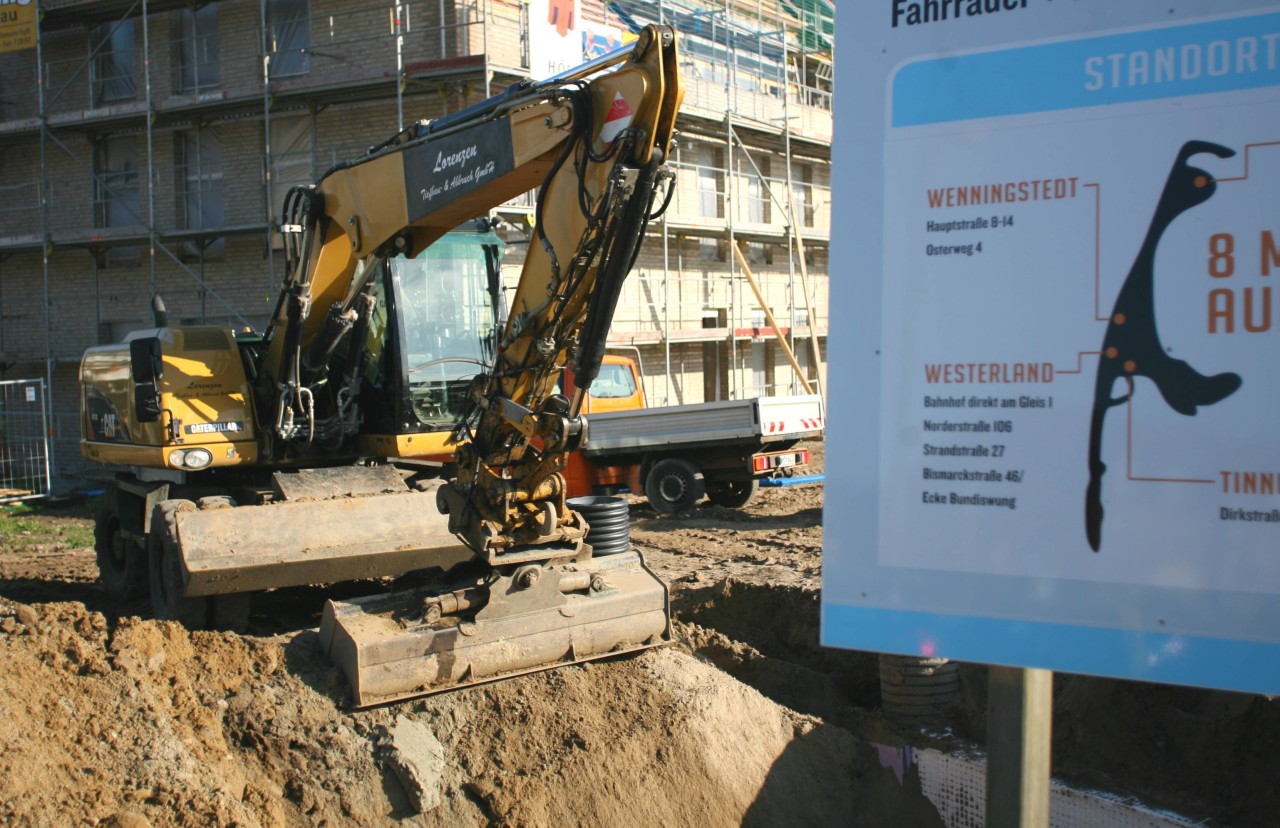 Baustellen in Westerland.