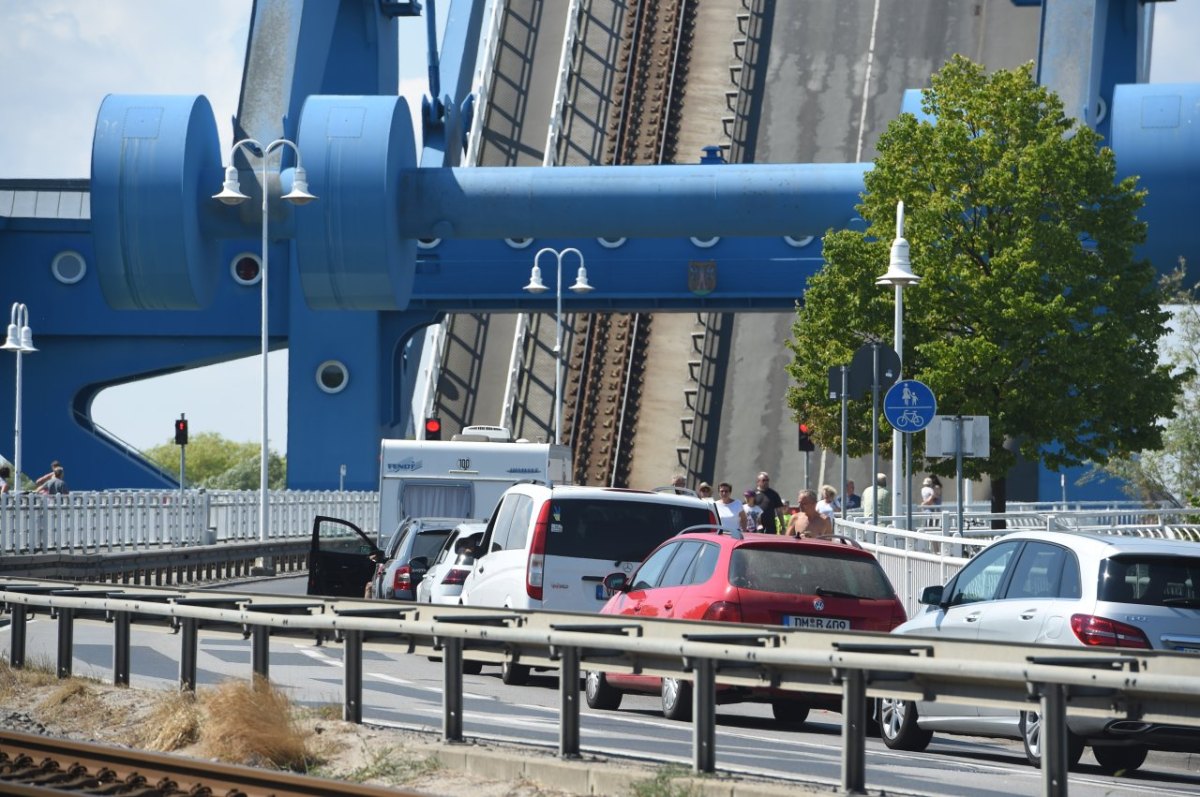 Usedom Verkehr Baustellen Bauarbeiten B110 K44 Stolpe Dargen Mellenthin