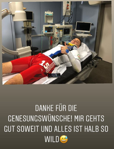 Beyer sendet Grüße aus dem Krankenhaus.