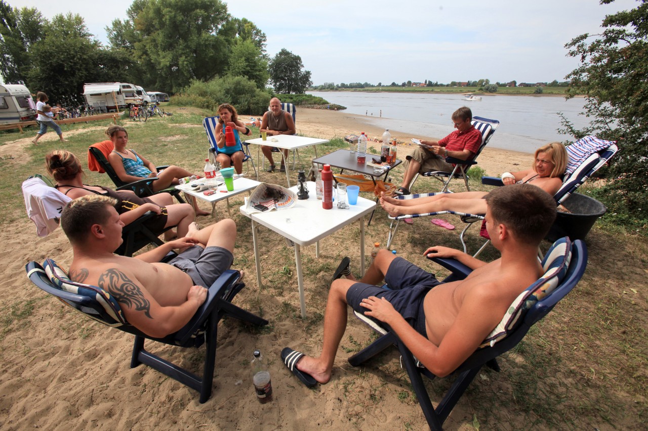 Gemütliche Zusammenkünfte auf dem Campingplatz von Kloodt wie auf diesem Bild werden erst einmal nicht stattfinden.