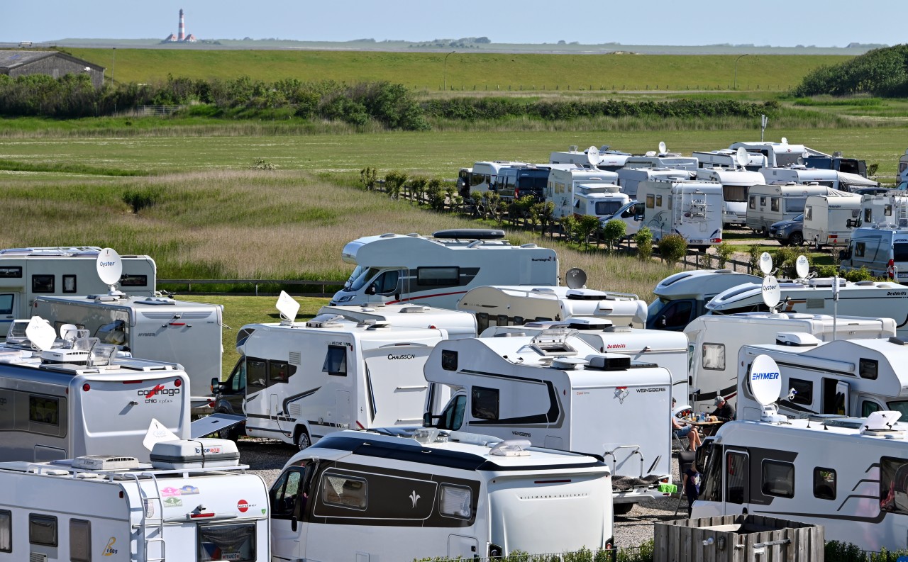 Camping-Urlaub ist extrem beliebt – zum Beispiel in Sankt Peter-Ording. 