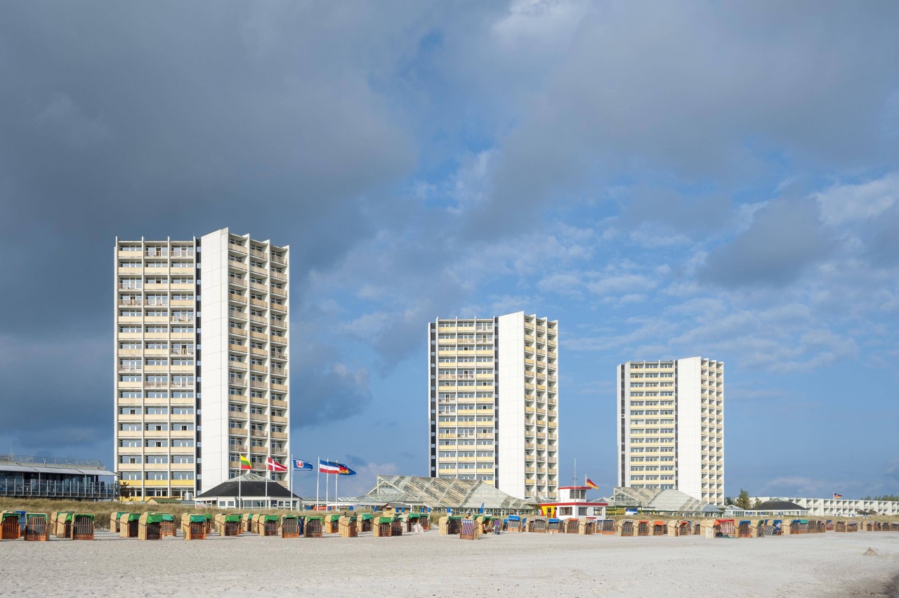 Blick auf den Strand in Burgtiefe auf Fehmarn.