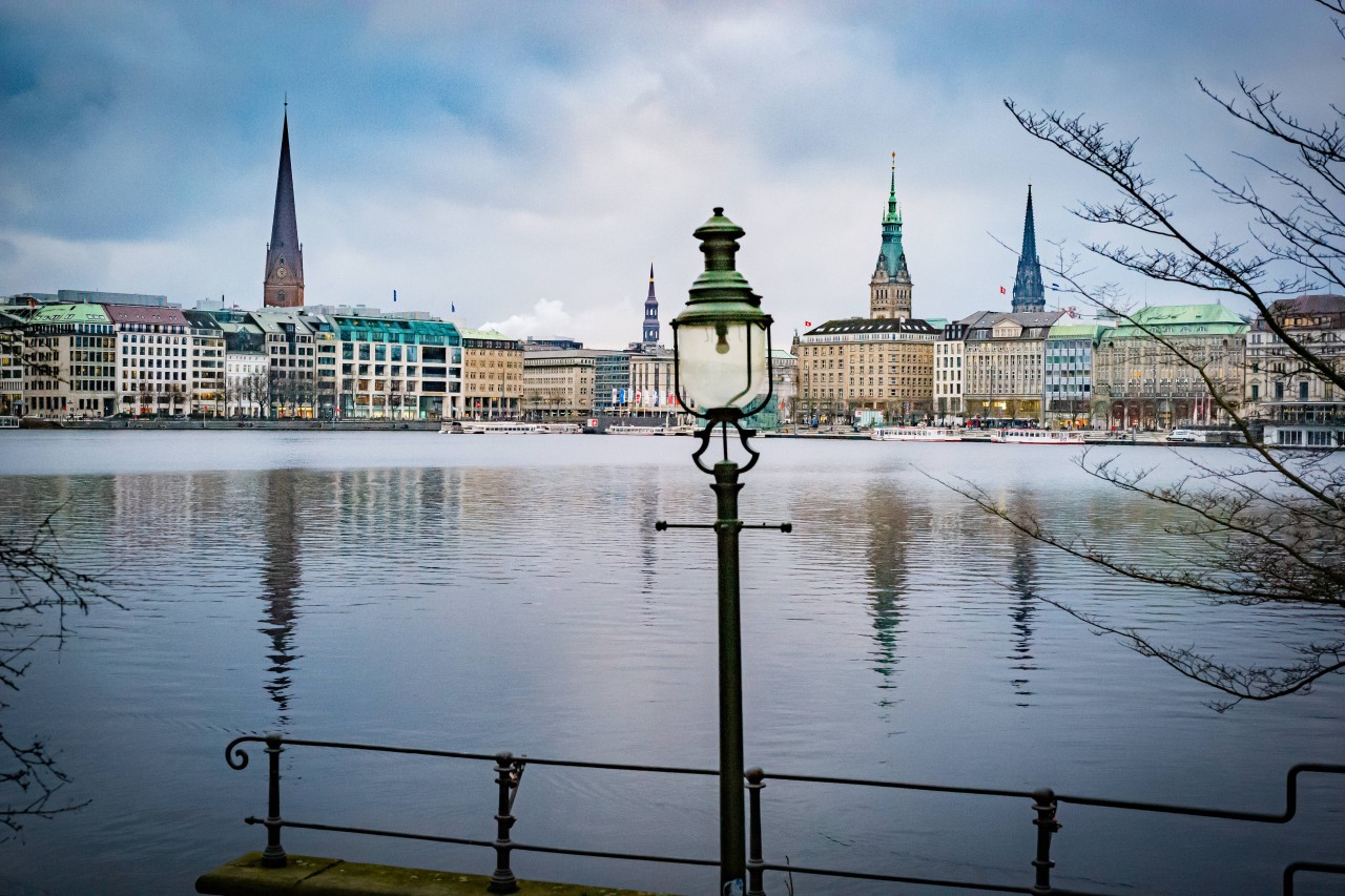 Die Alster in Hamburg.