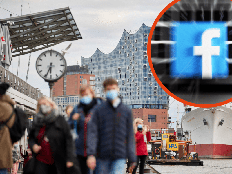 Hamburg Corona Leugner Maskenpflicht Impfen Testen Facebook