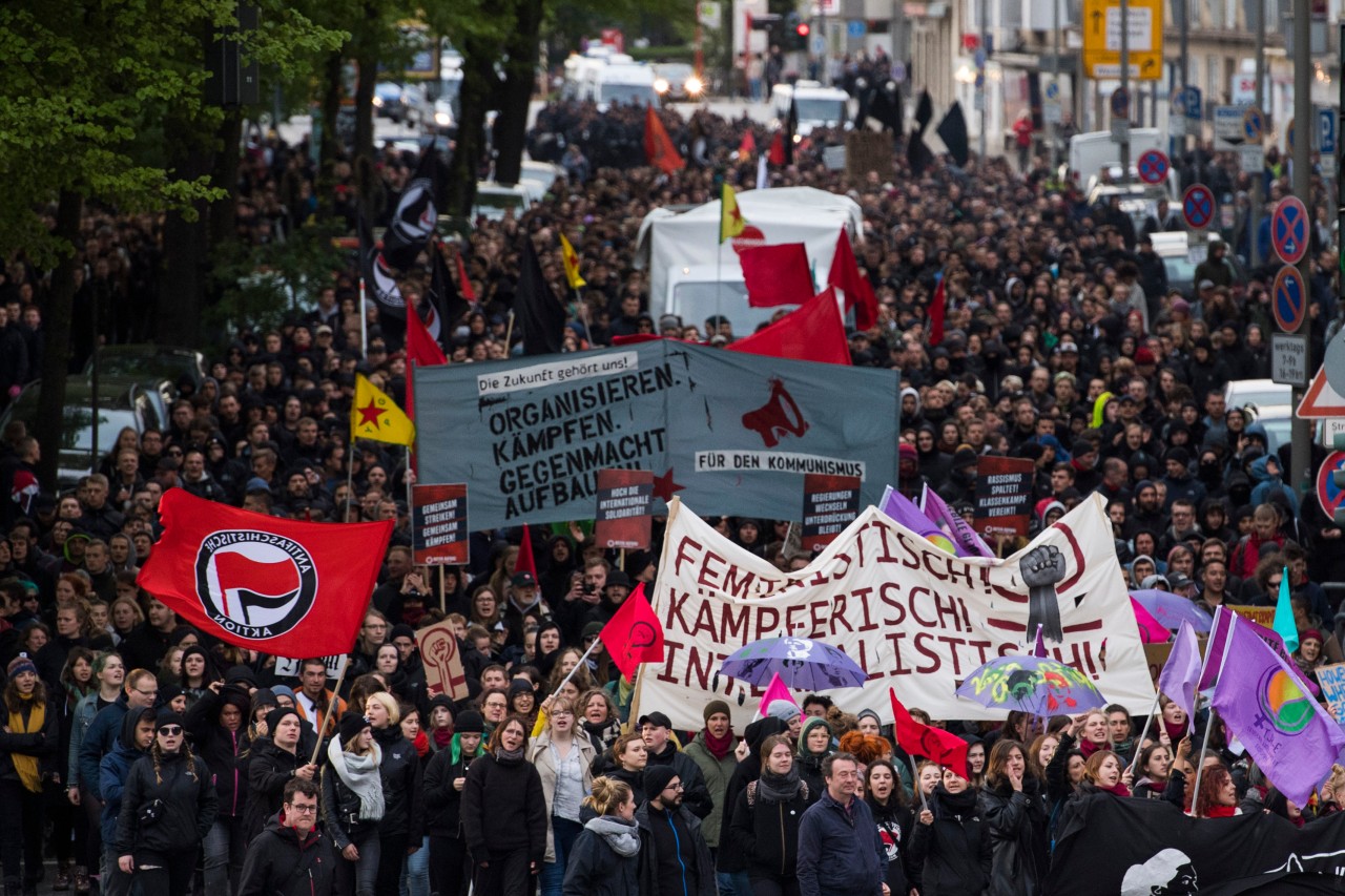 Aus einer Zeit vor der Pandemie: Demo am 1. Mai 2018