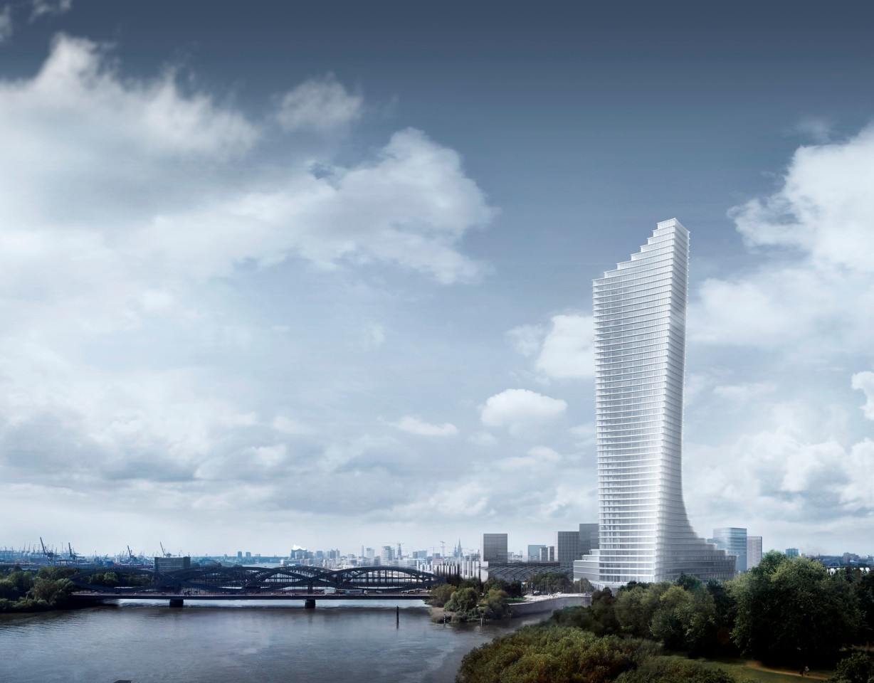 So soll der Elbtower in der Hamburg Hafencity aussehen. 