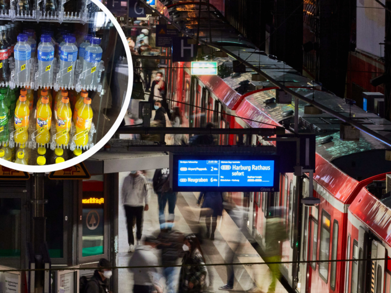 Hamburg Hannover Burger King Hauptbahnhof Bundespolizei Kühlschrank Getränkekühlschrank