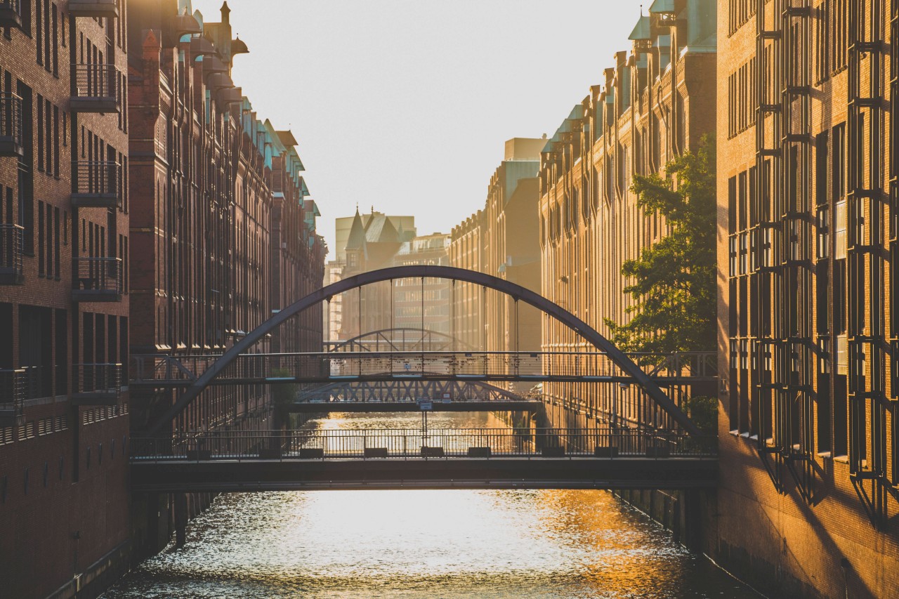 Die Speicherstadt von Hamburg ist ein Weltkulturerbe. 