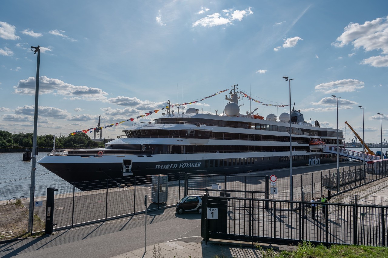 Die „World Voyager“ muss jetzt erstmal in Hamburg bleiben. 