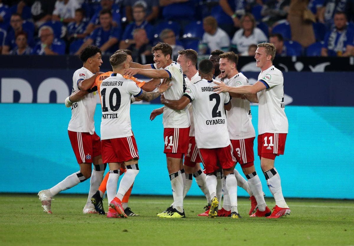 Hamburger SV HSV FC Schalke S04 2. Bundesliga Spiel Auftakt Hamburg Jatta Terodde Tim Walter