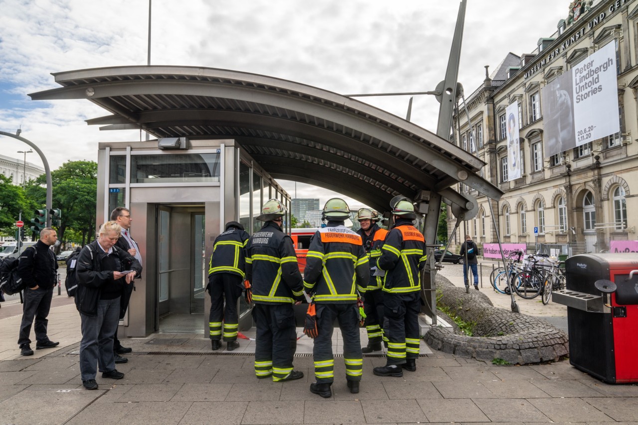 Die Feuerwehr am Einsatzort