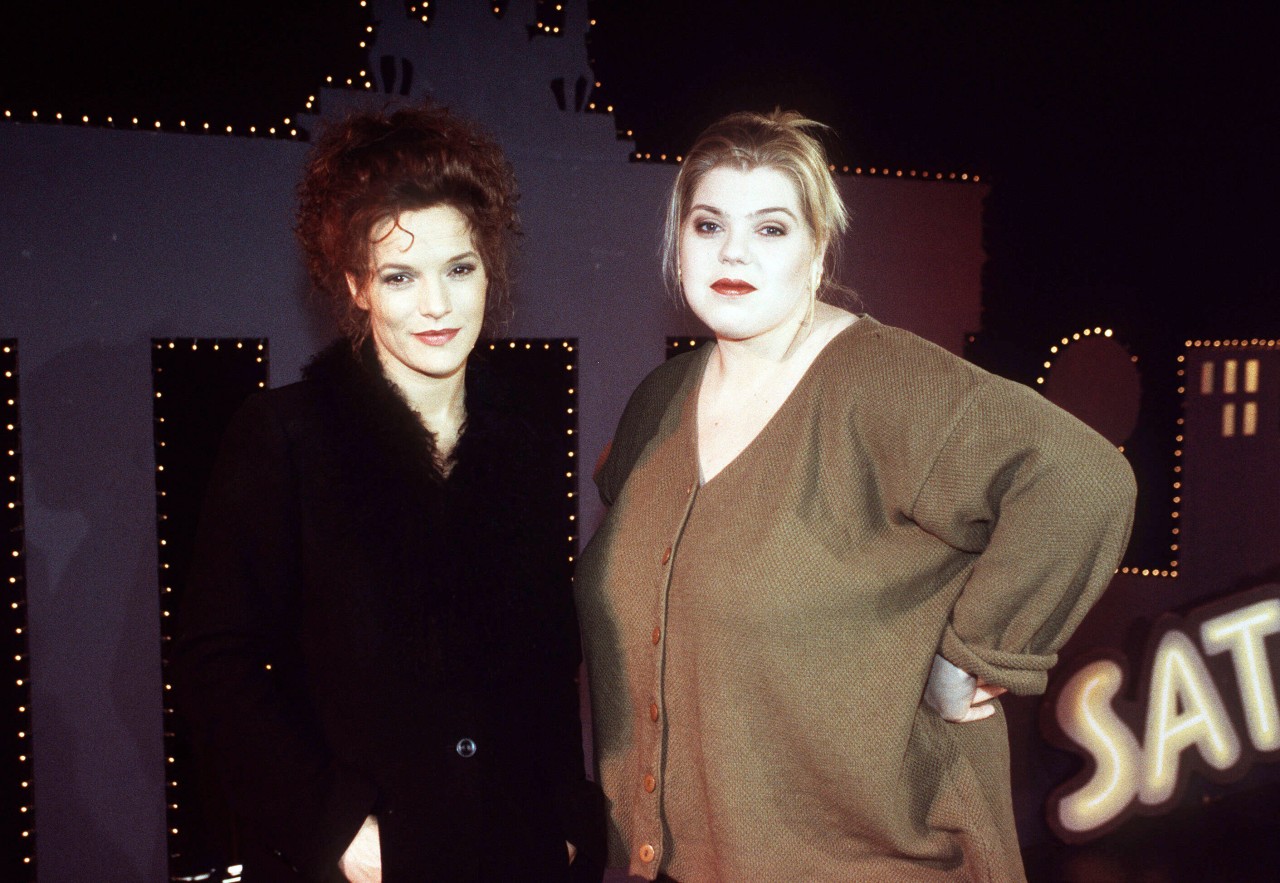 Ina Müller (links) mit Edda Schnittgard 1998 als Teil des Duos „Queen Bee“. 