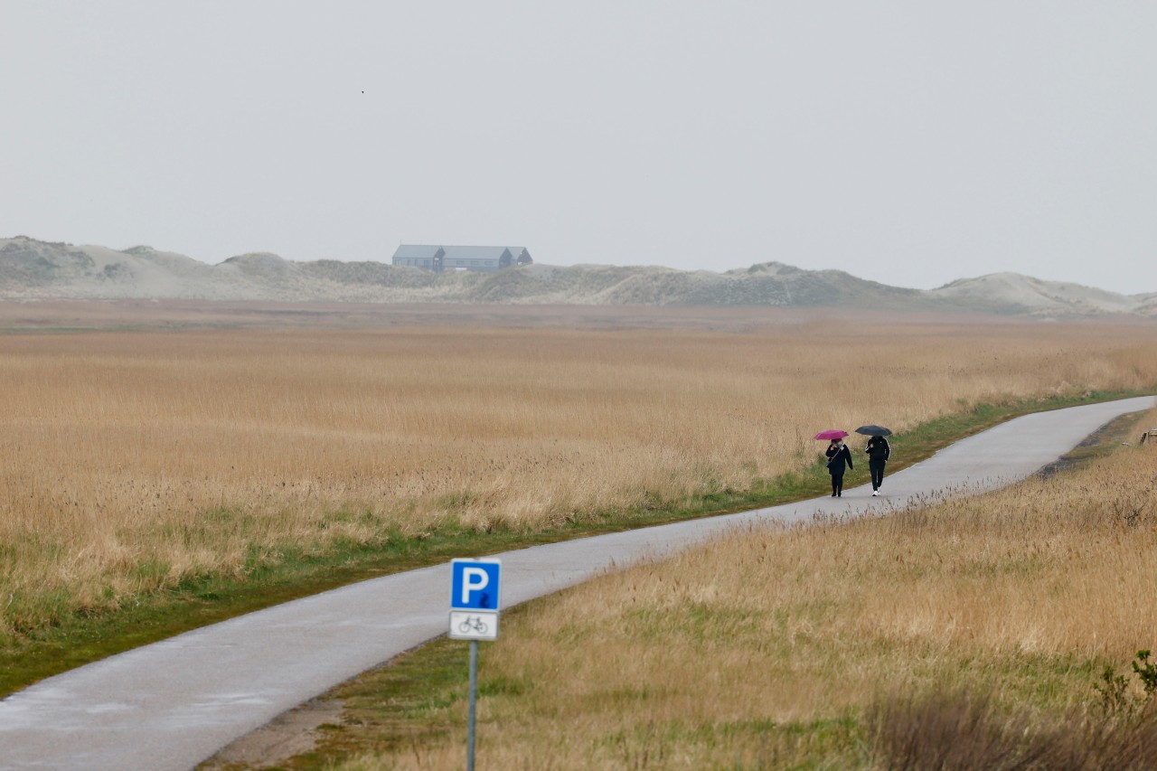 Ungemütliches Wetter in Sankt Peter-Ording.