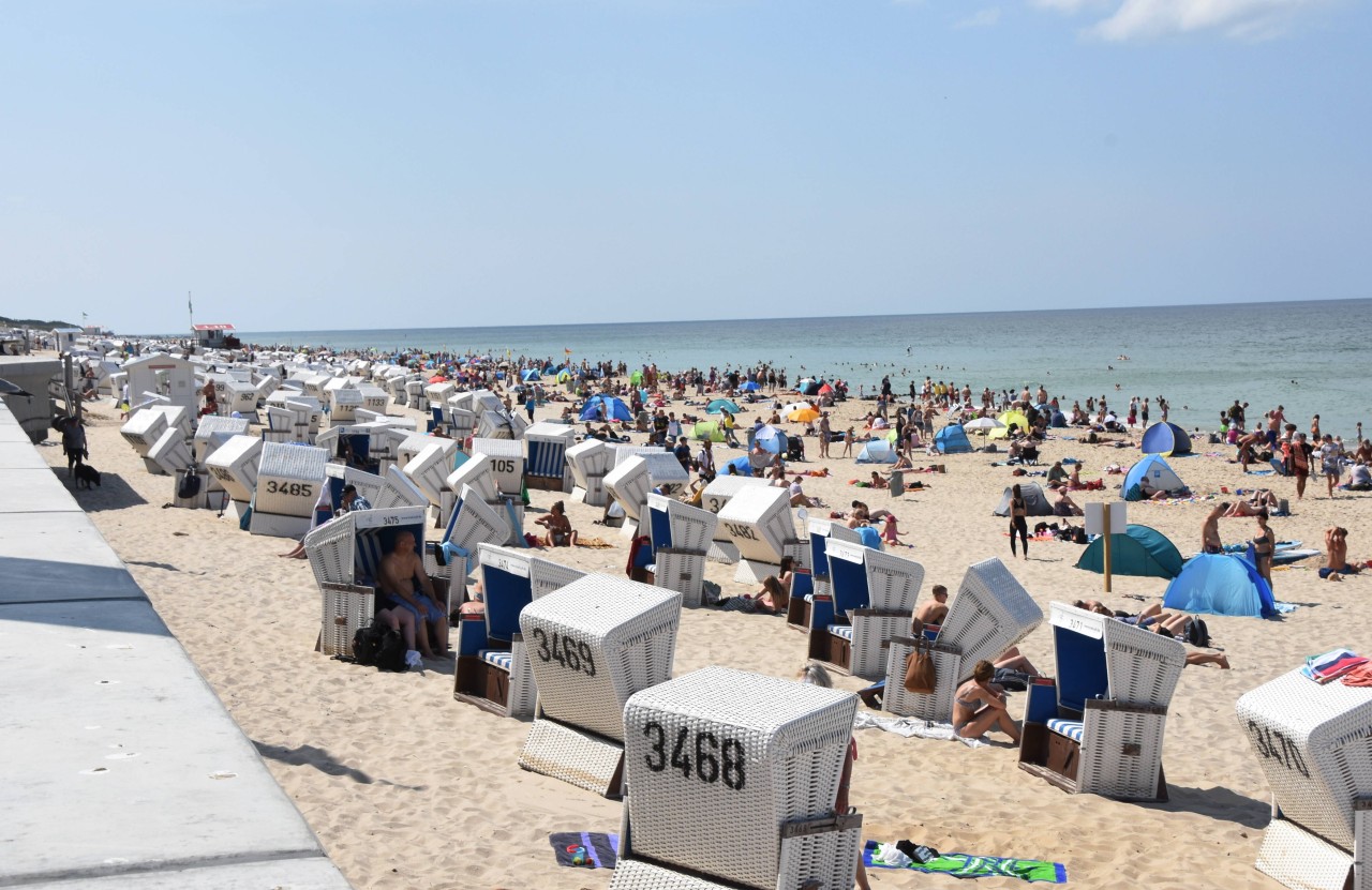 Urlauber in Westerland auf Sylt am vergangenen Wochenende