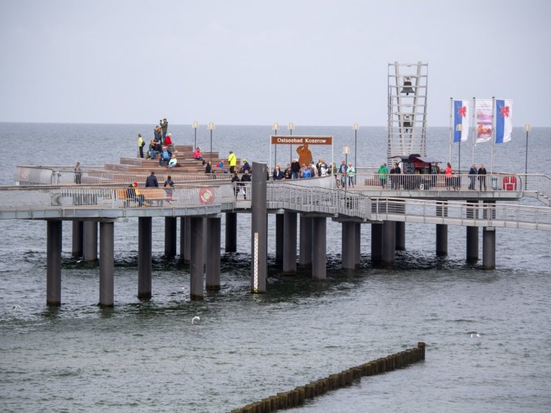 Usedom Koserow Seebrücke Heringsdorf Strandkorb Ostsee