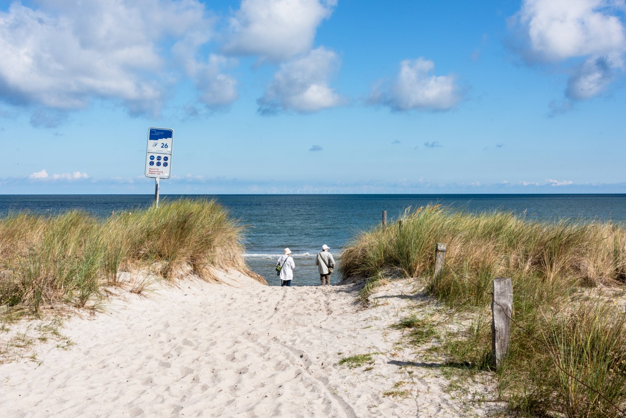 Ein Dünenübergang zur Ostsee. 