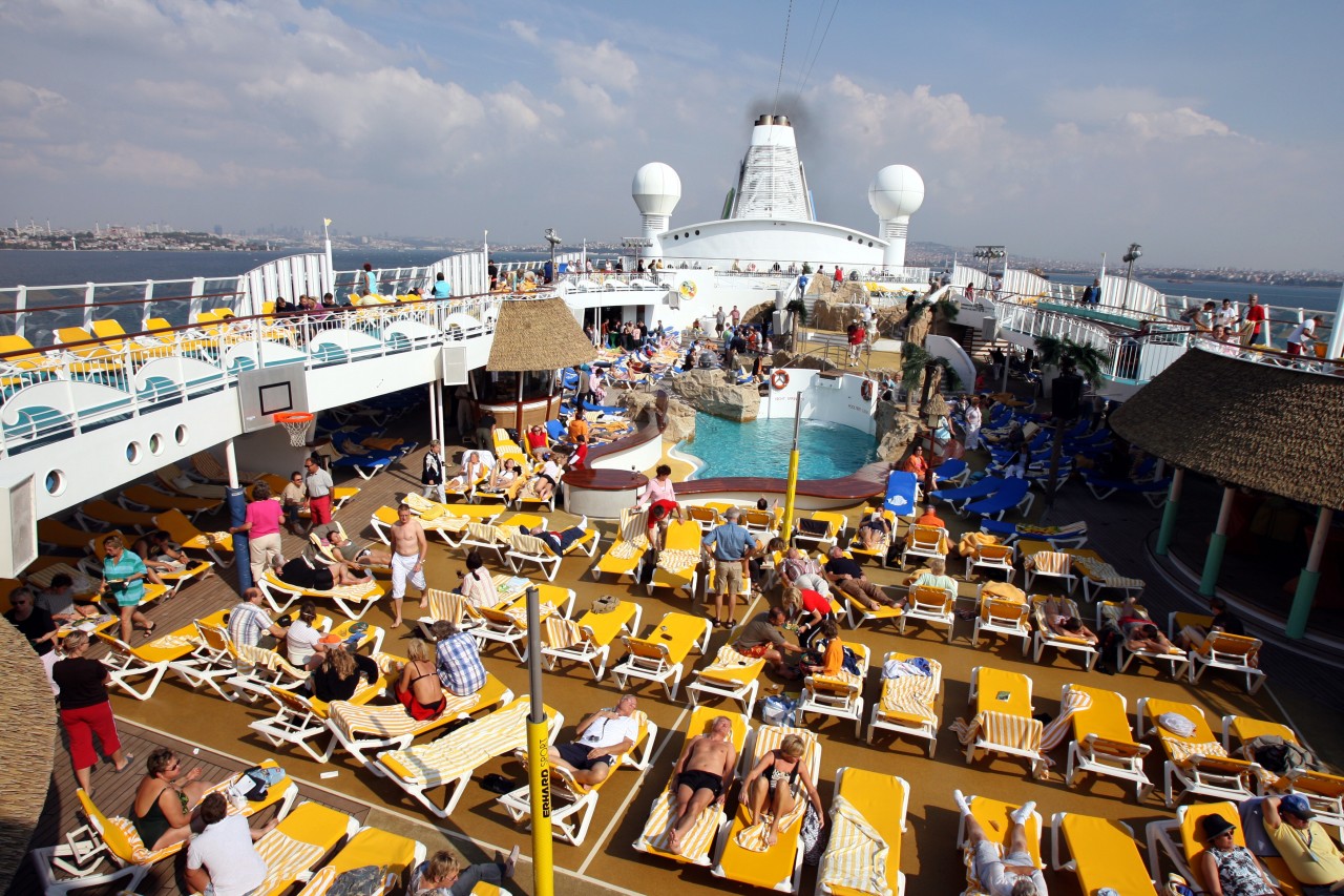 So könnte es an Bord der Aida-Dampfer bald wieder aussehen – weit und breit ist keine Maske in Sicht. 