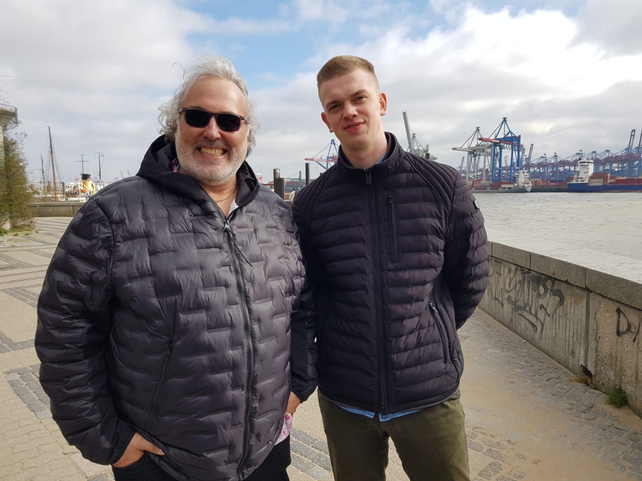 v.l. Arno Kiegele und Nico Behrens in Hamburg.