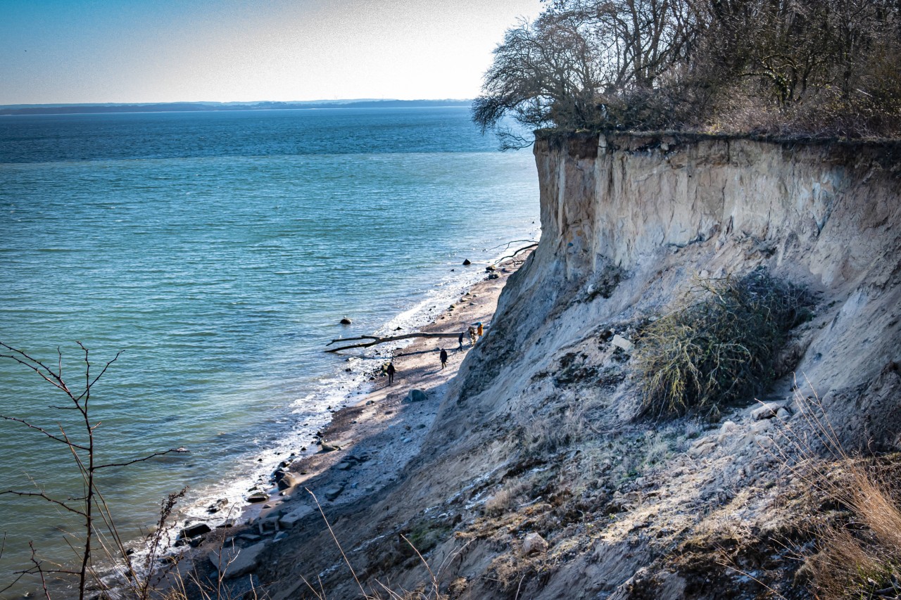 Ein sagenhafter Blick über die Ostsee: Das Brotdener Steilufer.