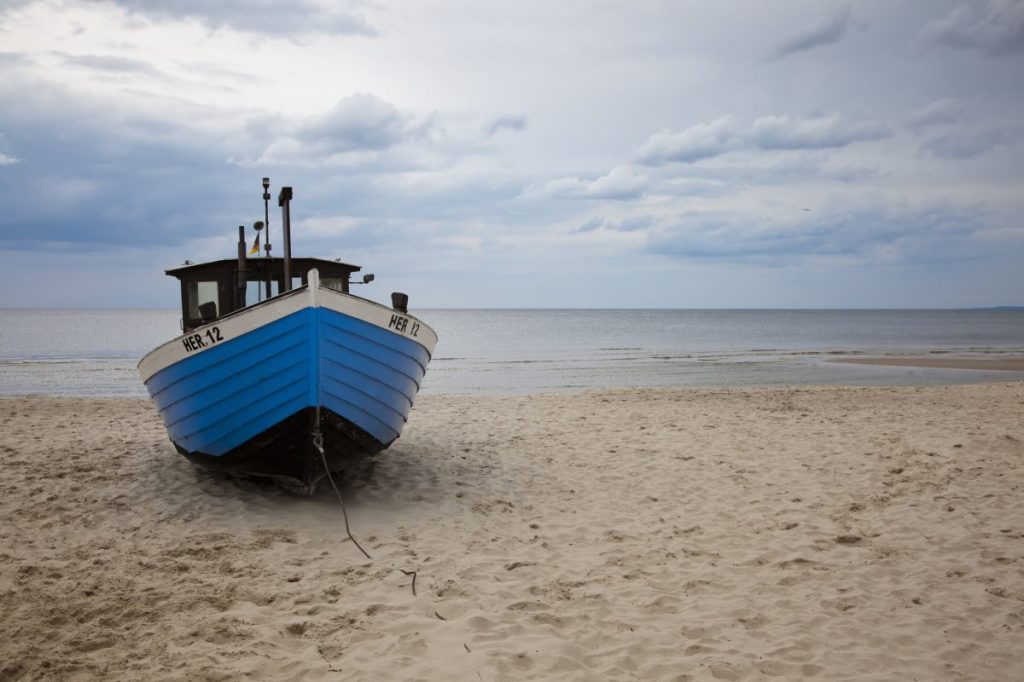 Fischerboot an der Ostsee