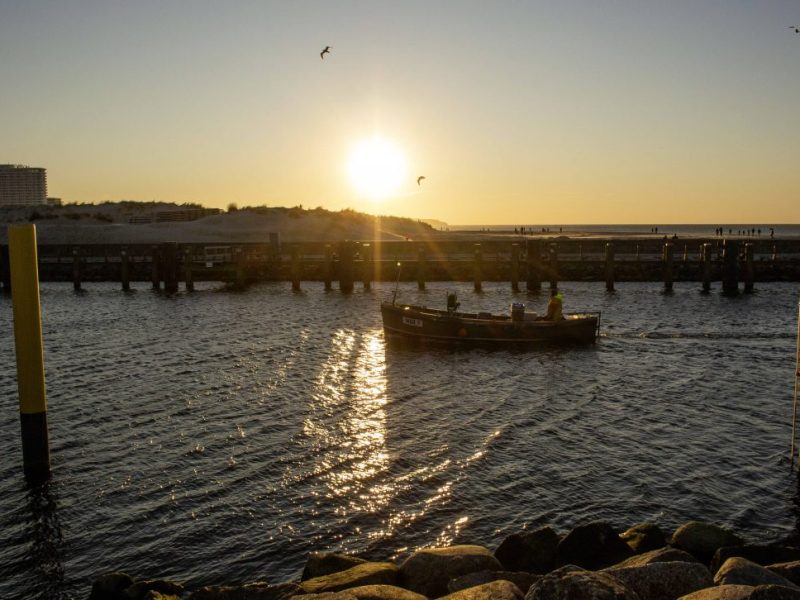 Fischer an der Ostsee