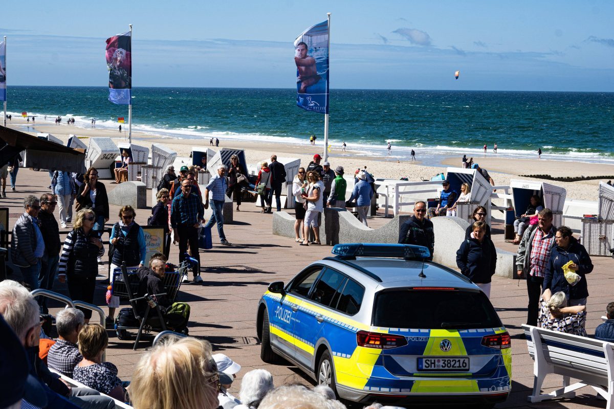 Die Promenade in Westerland auf Sylt