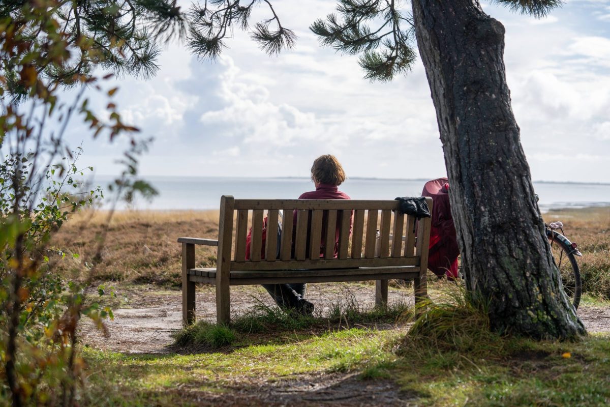 Frau auf Sylt