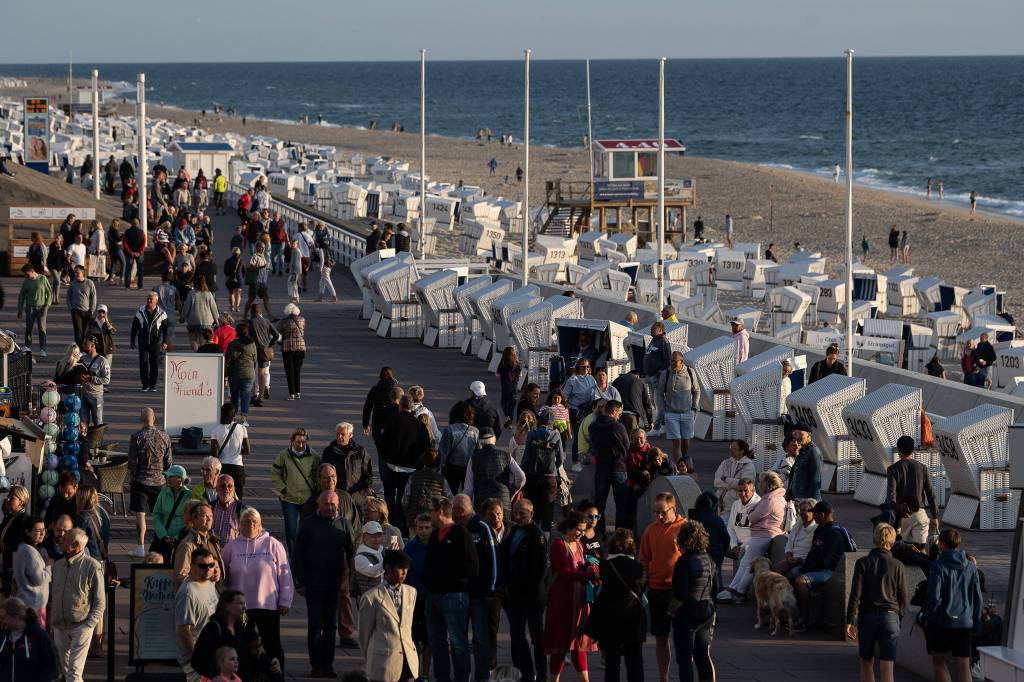 Die Promenade in Westerland auf Sylt