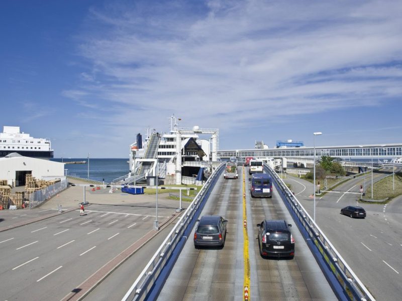 Der Fährhafen in Puttgarden