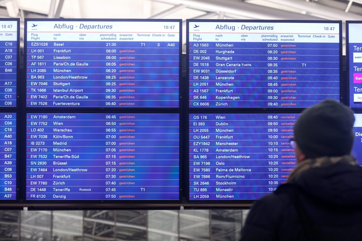 Warnstreik am Flughafen Hamburg